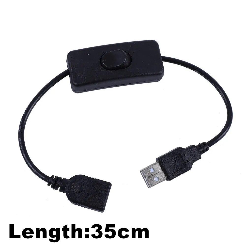 Knoflík LED Dimmer Switch DC 5V USB prodlužovací kabel samice-zámek s otočným ovladačem ON OFF Bílá Černá pro LED pásy Světla