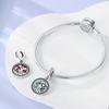 Silver Plated Chameleon Avocado Moon Spinning Eye Charms Fit Bangle Charm Beads Pendent Dangle Bracelet Woman Jewelry