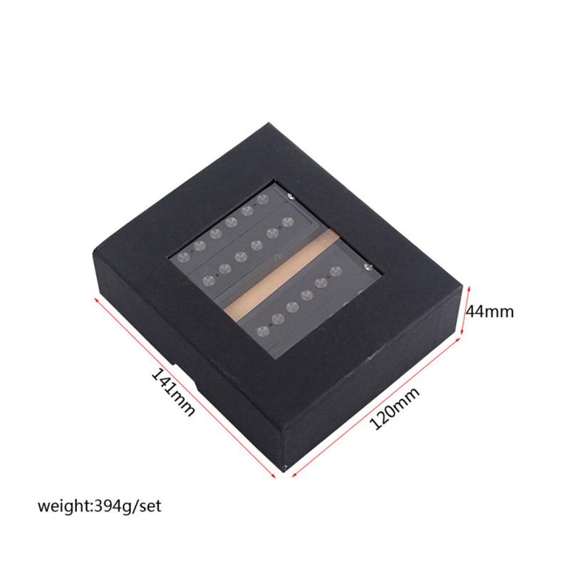 Six-string Double Coil Pickups Black with Fiberboard Frame Guitar Mounting Accessories for LP