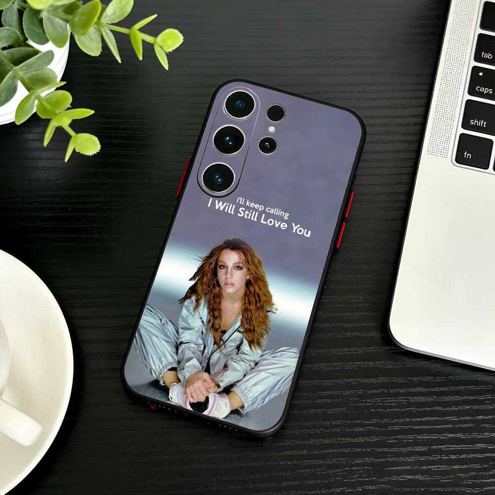 Singer B-Britney Spears   Phone Case For Samsung S26,S25,S24,S23,S22,S21,S20,S30,Ultra,Plus,Fe,Note,5G Black Cover