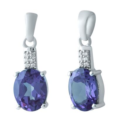 Alexandrite ile gümüş kolye 3.727 karat (1919026)