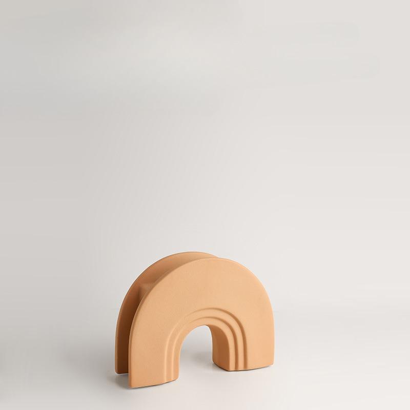 

Beihanmei Ретро Керамическая Ваза Геометрическая Арка Домашний Декор Гостиная ТВ Тумба Ваза для Цветов Амазон Украшение