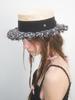 Beulaunhaes Tweed Boater Hat - Black