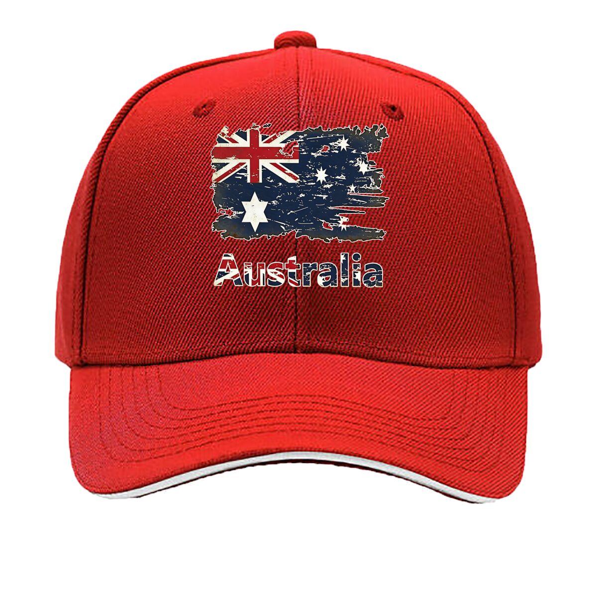 Australian Federal Flag Commonwealth Blue Ensign Print Adjustable Snapback Baseball Cap Lightwei Sandwich Baseball Cap One Size
