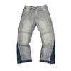 EastRogue High Street Washed Faded Distressed Baggy Jeans Straight Baggy Retro Casual Denim Trousers Vintage Loose Denim Pants