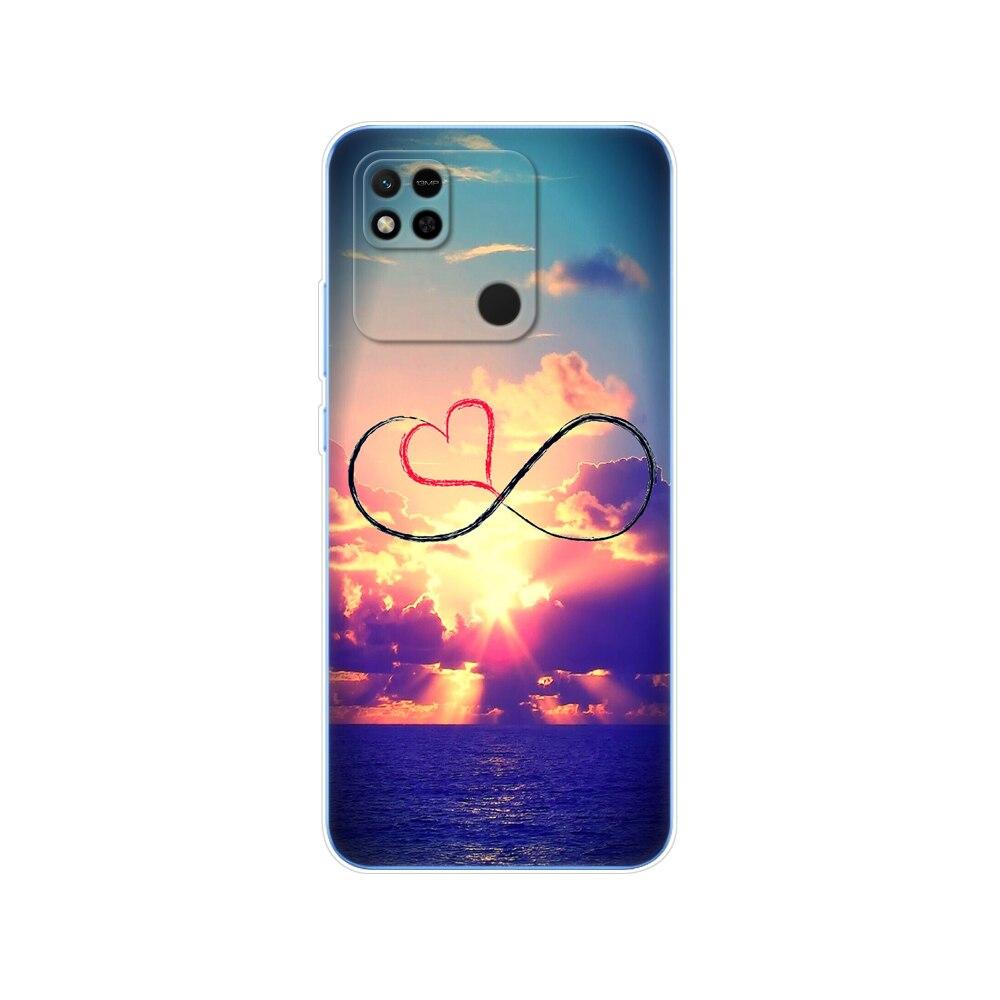 For Redmi 10A Case Back Cover For Xiaomi Redmi 10A Phone Case Redmi10A Bag Tpu Soft Silicon Protective Bumper Etui Funda Coque