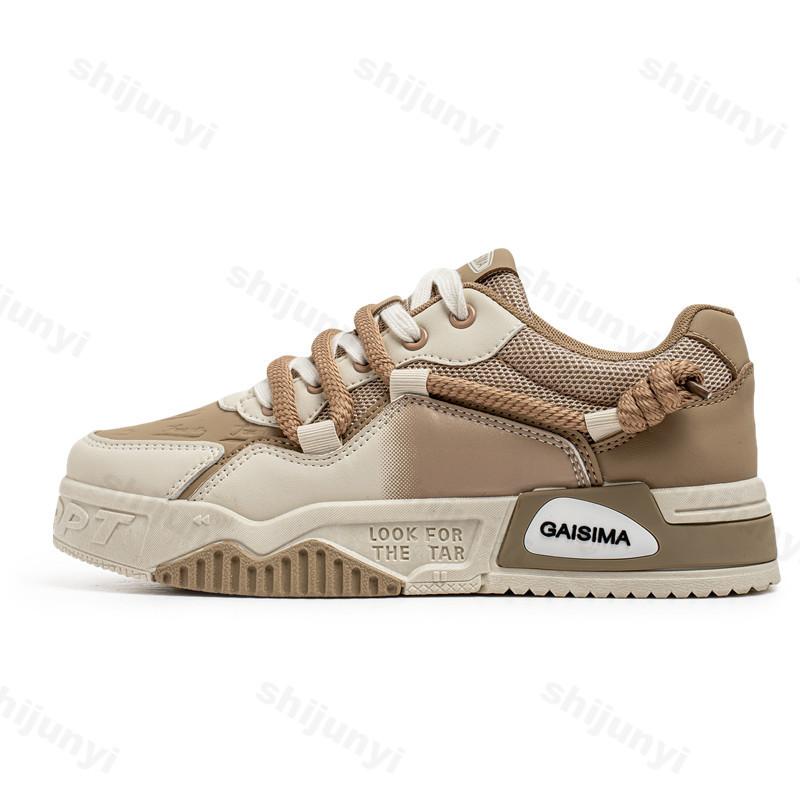 Fashion Spring New Men 2025 Breathable Fashion Trend Versatile Casual White Shoes Outdoor Sports Comfortable Lightweight Chunky Sneakers