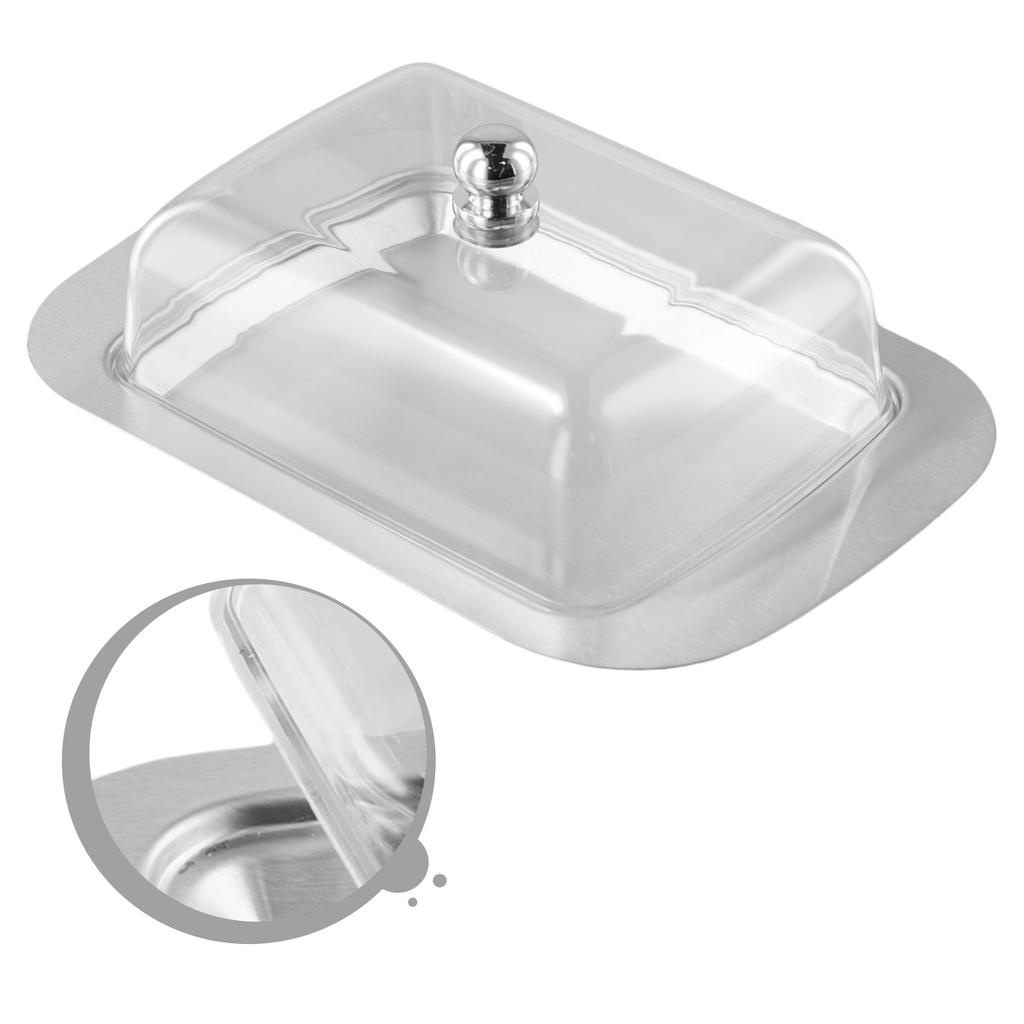 Transparenter Kunststoffdeckel Küchenaufbewahrung Frischhaltung Verwendung Verwendung Butterdose Rutschfest Rutschfest Und Verschmutzung Verhindern