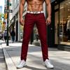 Men's Slim Fit Straight Leg Casual Pants for Everyday Wear