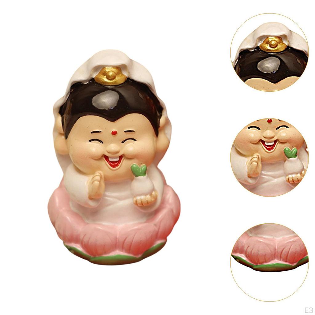Chinese Statue Artwork Sculpture Traditional Figurine for Office Cabinet Fireplace Desktop Bookshelf