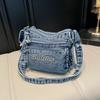 Bolso Cruzado Casual de Moda para Mujer Bolso de Hombro de Tela Vaquera de Alta Calidad Bolso Tote de Gran Capacidad Bolsos de Mano Multifuncionales para Mujer
