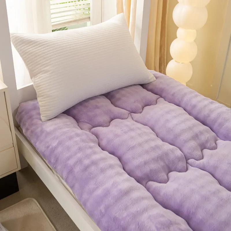 WTEMPO Winter Thickened Plush Bedroom Bed Sheet Tatami Plush Pads Foldable High Quality Soft Mattress School Dormitory Mattress