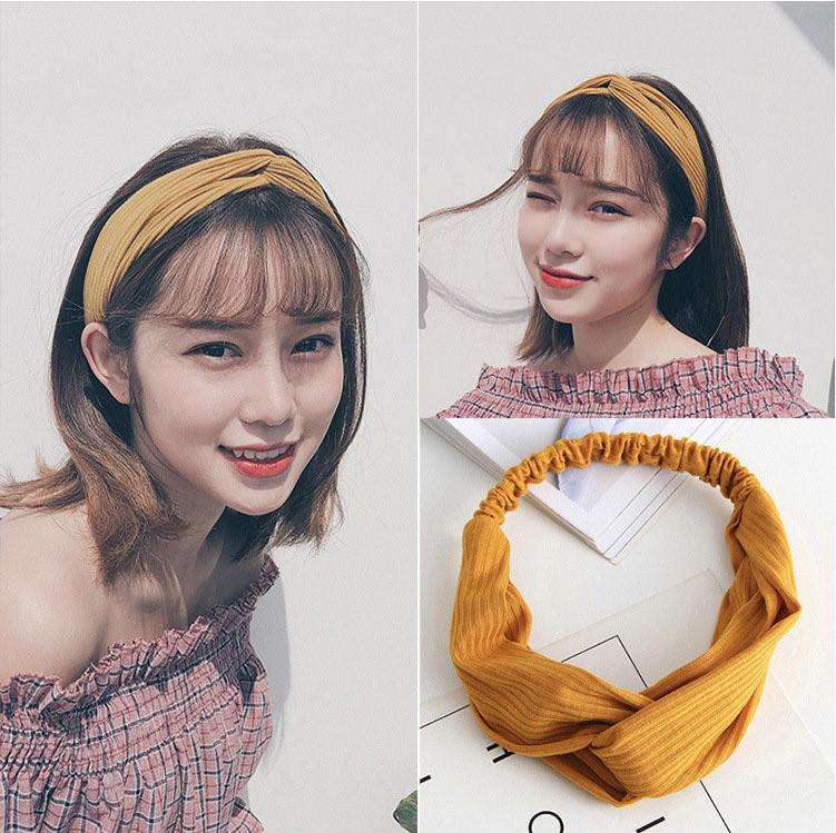 Korean Spring-Summer Elastic Chiffon Silk Headband for Women – Hair Accessories, Sports & Face Washing