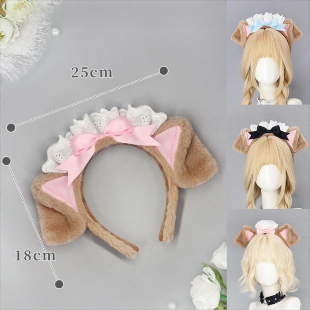 Kochmütze Hund Ohr Stirnband Lolita Cosplay Kopfreif Süßes Haarband Cosplay Performance