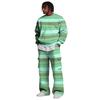 Set da Uomo con Felpa a Strati e Pantaloni Cargo con Vita Elasticizzata