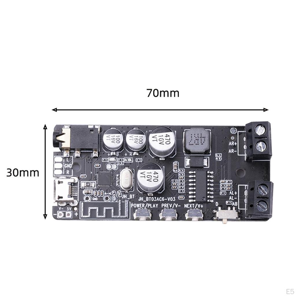 5.0 Installation Pre 2x5W USB Sound Card Preamp Module Audio Amp Power for Home Laptop