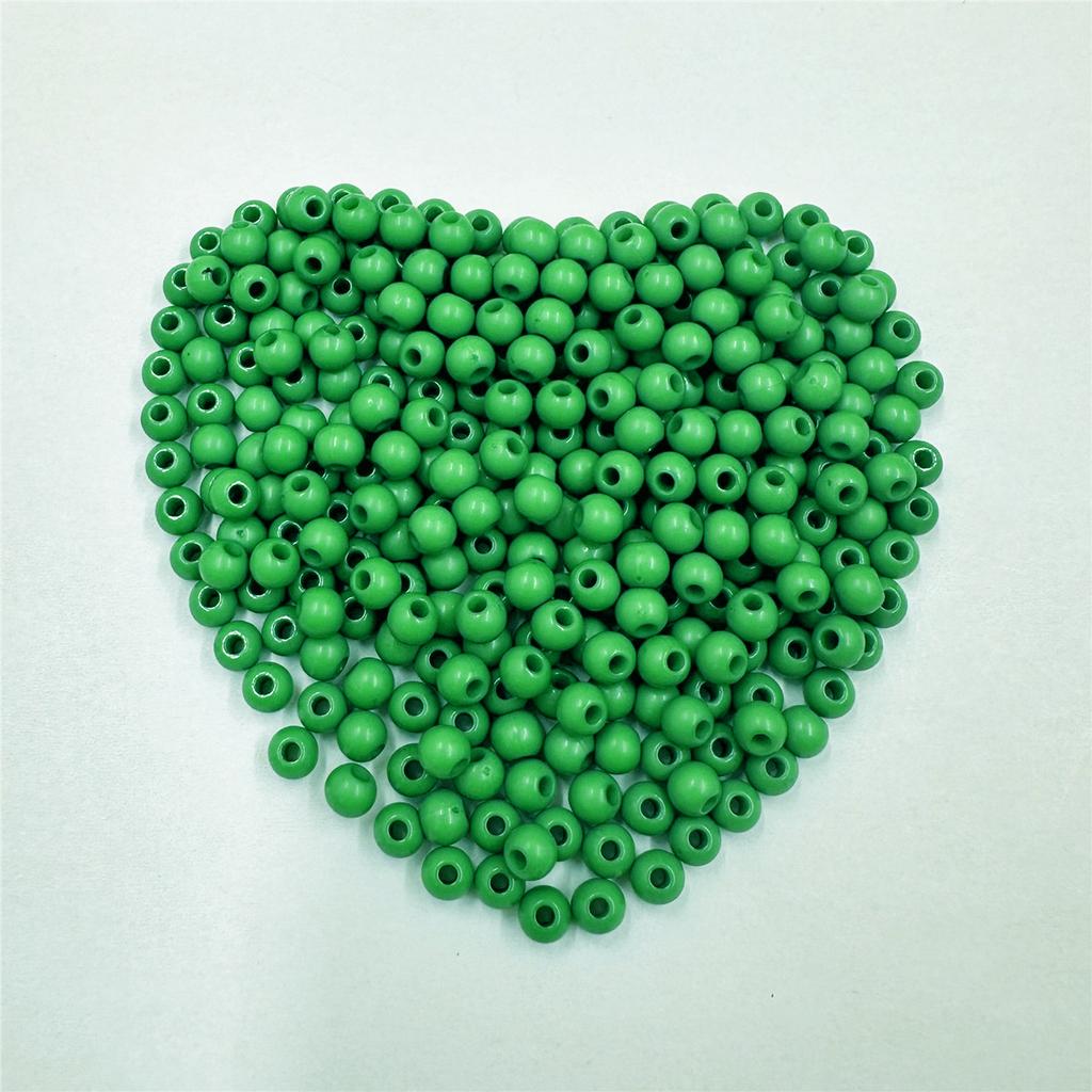 500Pcs Handmade Material 4mm Acrylic Soild Colored Loose Beads For Jewelry Making DIY Crafts Jewelry Accessories