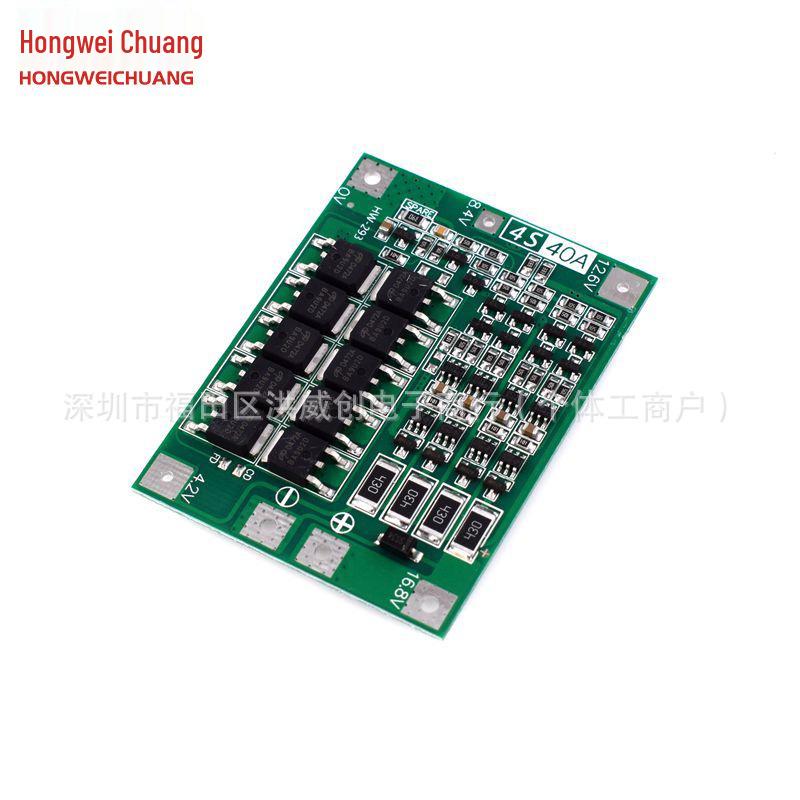 4S 14.8V 16.8V 18650 Lithium Battery Protection Board with Balancing for 40A Electric Drill Start