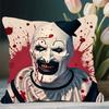 Terrifier Films Clown Pillow Case Removable Washable Cushion Cover – All-Season Soft Linen
