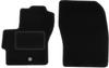 Black Front Floor Mats For: Mazda 3 I BK Hatchback (2003-2009)