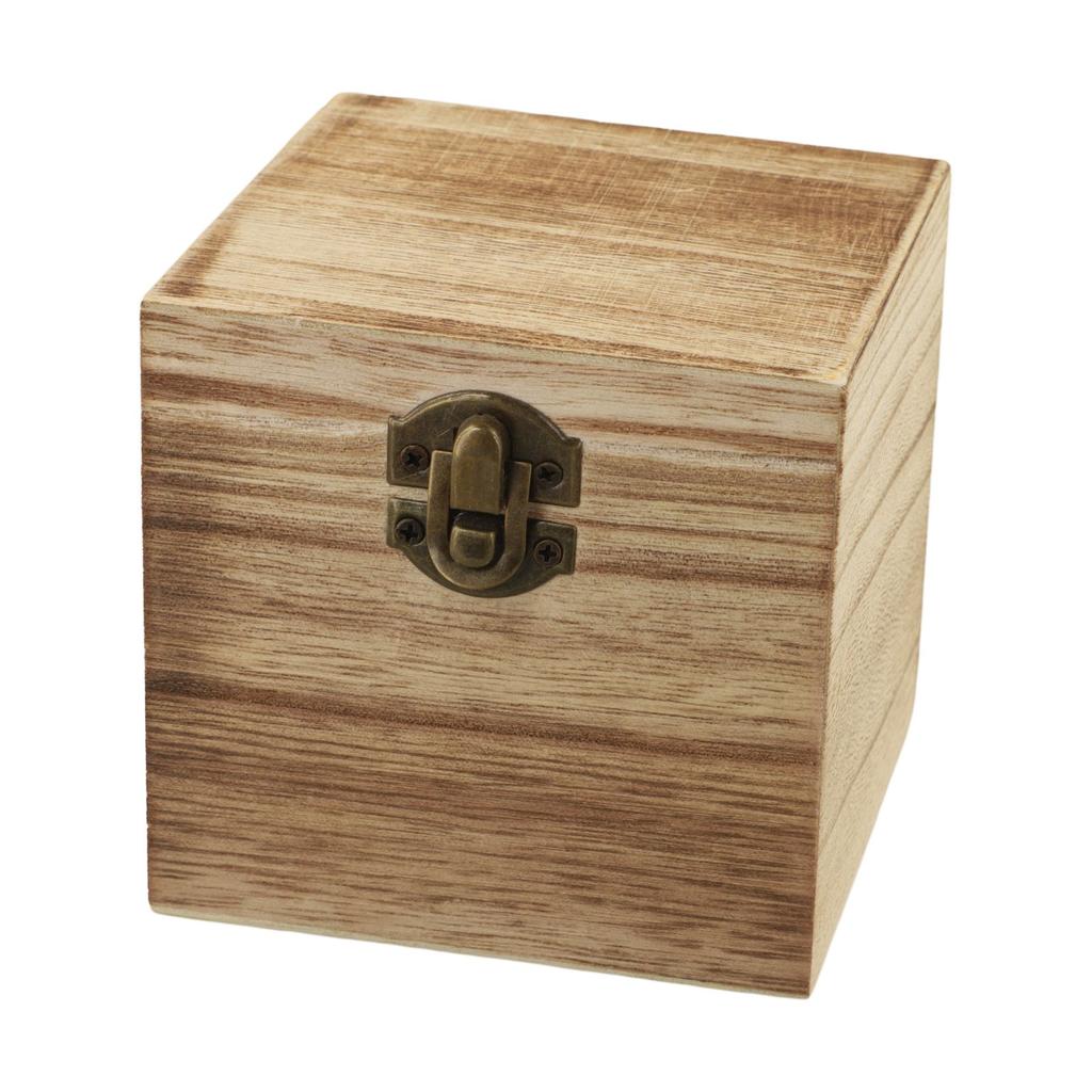 Storage Box Tung Wood 10*10*10cm 3.93*3.93*3.93inch
