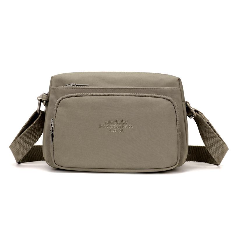 New Women's Versatile Multi-layer Nylon Leisure Commuter Travel Portable Messenger Bag