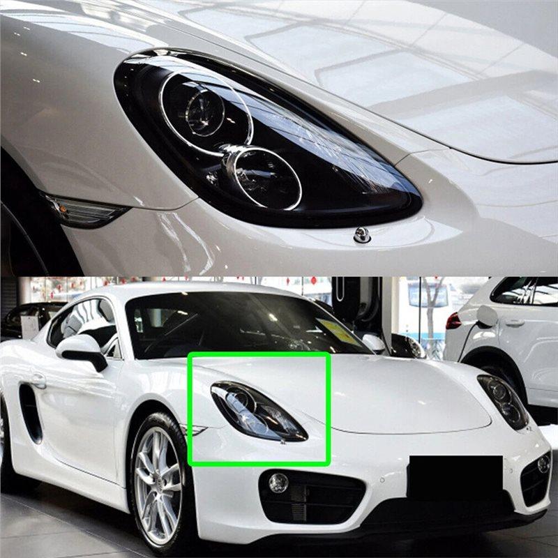For Boxster Cayman 981 2013-2016 Front Headlight Lens Headlamp Cover Transparent Lampshade Car Light Shell Parts