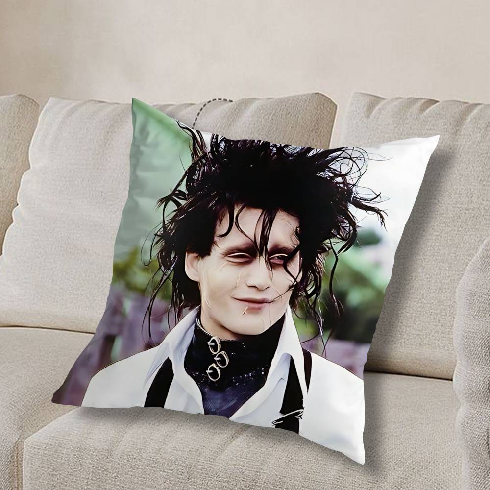 Biroid E-Эдвард Руки-ножницы Наволочка Противопылевой клещ Наволочка Невидимая молния Шелковистый короткий плюш Чехол на подушку для дивана 30cmx30cm