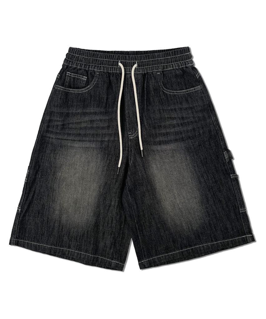 Eonoideu Utility Bermuda Carpenter Denim Shorts Lq7Du476_Black