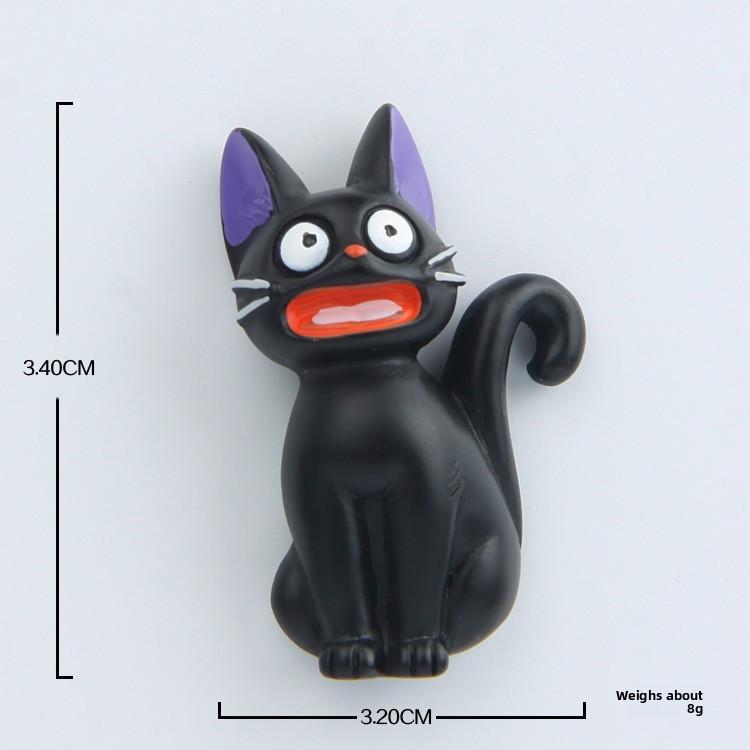 Service Kiki Delivery Jiji Cute Black Cat Magnetic Refrigerator Decoration
