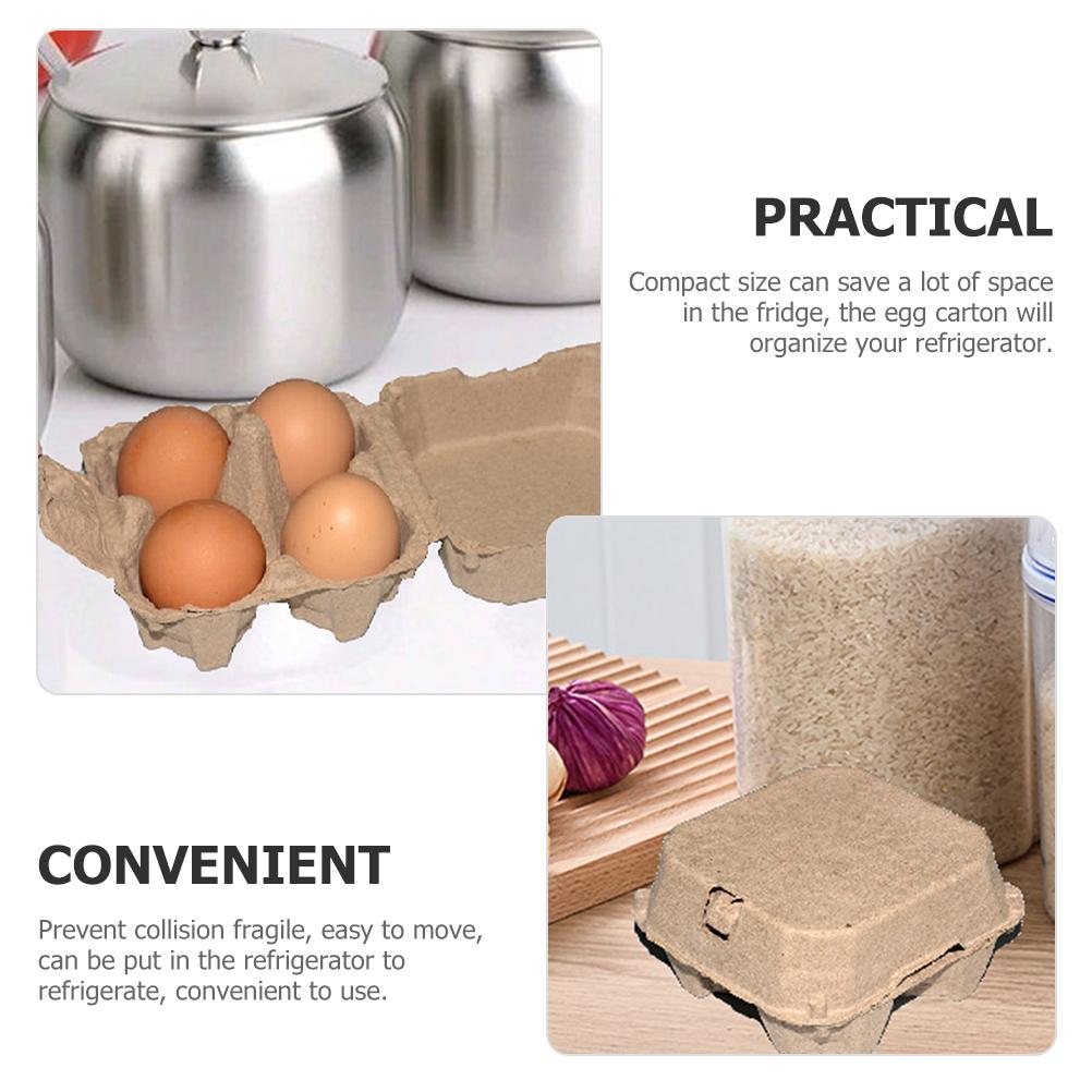 25 Pcs Native Egg Packaging Box Paper Pulp Tray Packing Carton Bulk Eggs Container Fridge Holder Mazing Cartons