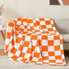 1PC Blanket for Couch Sofa Bed Plaid Decor Black White Checkered Blanket Cozy Fuzzy Soft Lightweight Warm Blankets  All Seasons