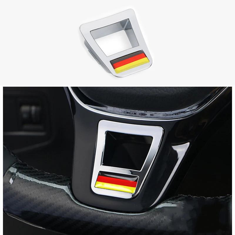 2025 Hot 1Pcs ABS Car Steering Wheel Trim Stickers R Logo Accessories For Volkswagen GTI R-Line Polo Golf Passat Scirocco Beetle