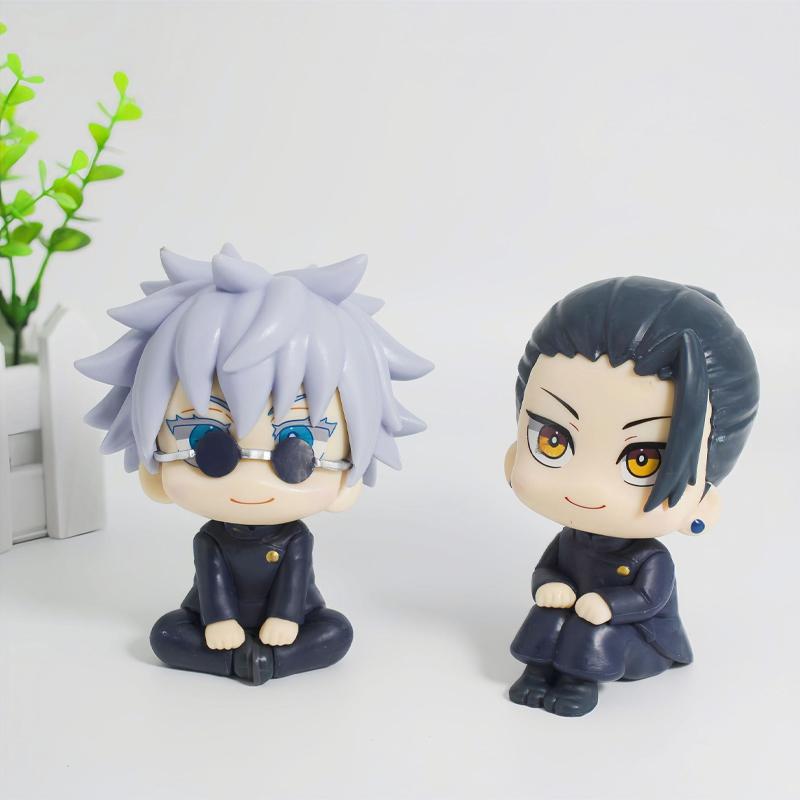 Figurines Anime Jujutsu Kaisen Geto Suguru Gojo Satoru Poupée Fushiguro Toji Okkotsu Yuta Inumaki Toge Jouets de Collection Pour .