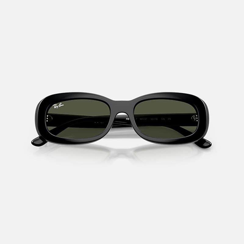 RAYBAN Gafas de Sol Ovaladas de Acetato Estilo Unisex para Pareja PC 0RB2221F