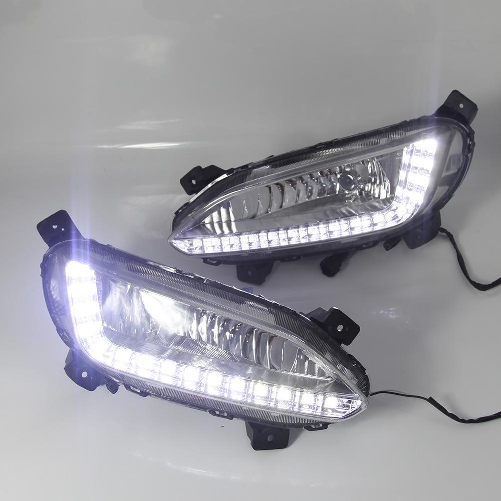 Compatible Daytime Running & Fog Lights for New Santa Fe 203 IX45