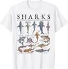 Shark Species Marine Biology Ocean Animal Art T-Shirt