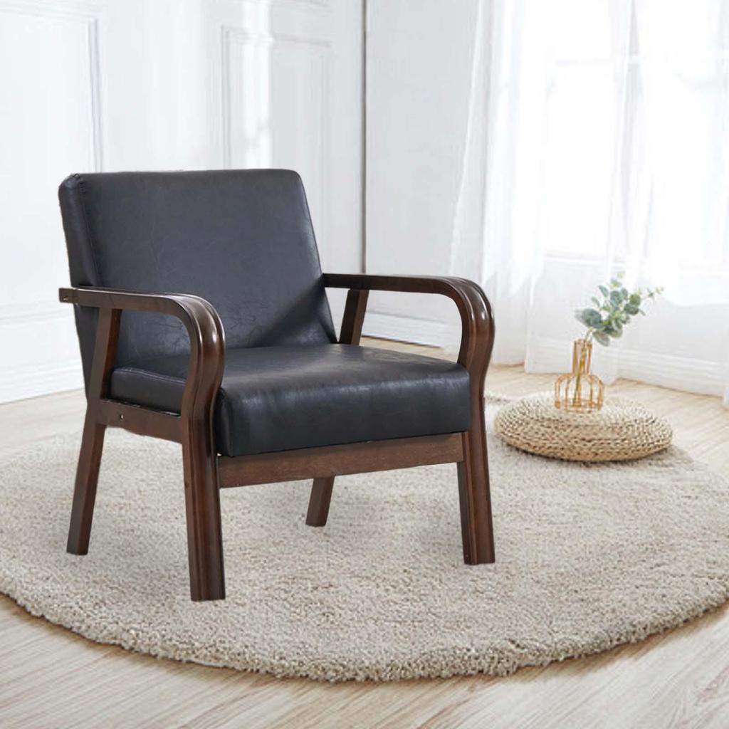Accent Chair Fashion Reading Chair Backrest Chair Elegant Soft Cushion Armchair for Living Room Balcony Office Apartment Bedroom