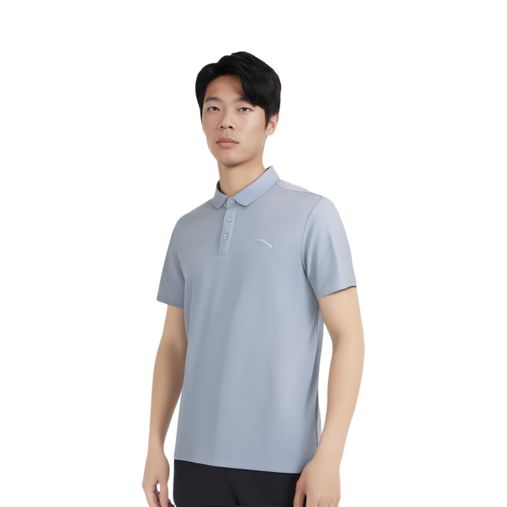 Anta Minimalist Quick-Dry Breathable Versatile Casual Comfortable Fashion Short Sleeve Polo Shirt Men Tops 952627114-7