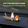 12pcs Cute Desktop Ornament Adorable Mini Resin Cat Model Car Dashboard decorativeOrnaments For Cars Trailer RV Truck Automotive