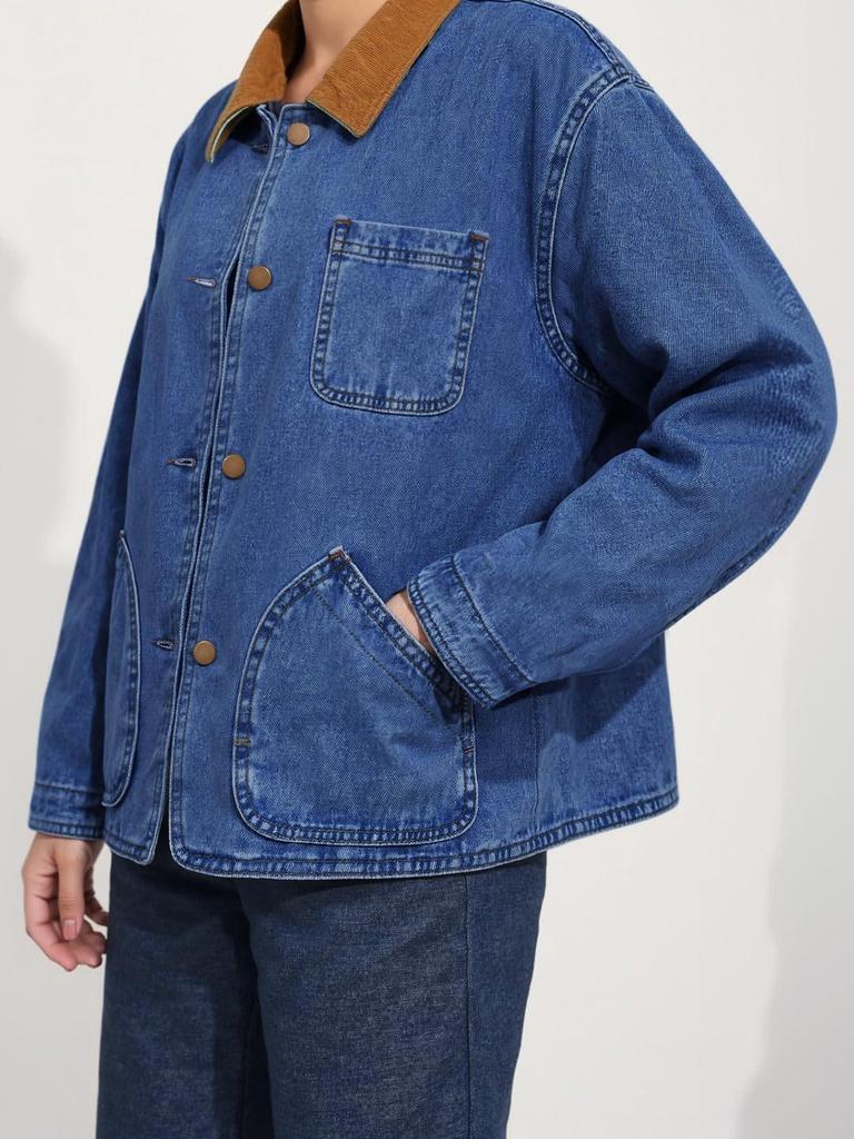 Women's Versatile Denim Jacket - Casual Style 2026