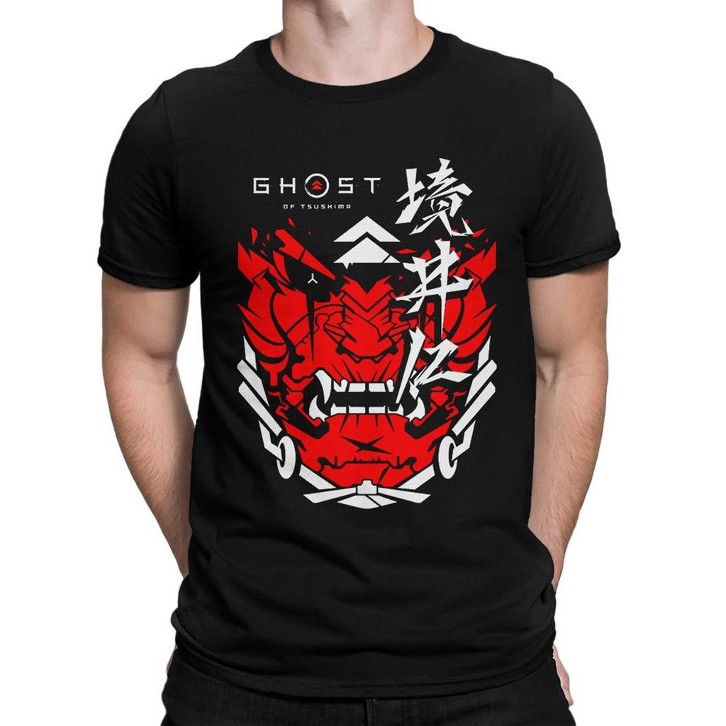 Maglietta Maschera Oni di Ghost of Tsushima, Taglie da Uomo e da Donna