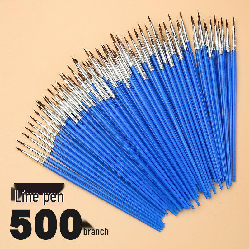 Wei Zhuang Kids' DIY Plaster Nylon Fine Liner Blue Brush for Oil Painting & Graffiti.