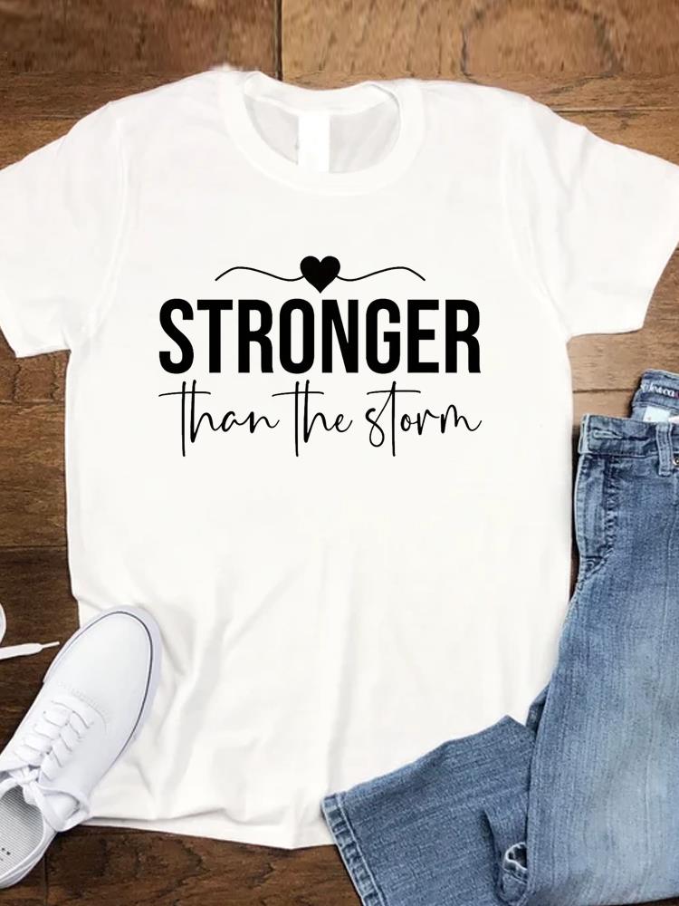 Tee Top T Women Tshirts Clothing Flower Faith Trend Female Fashion Casual Short Sleeve Cartoon Lady Clothes Graphic T-shirts