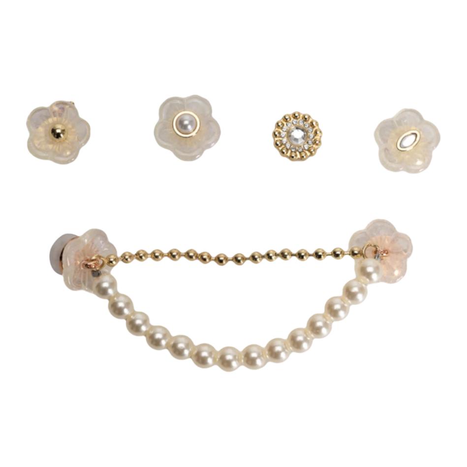 Crocs Brand Logo Acrylic Shoes Couple Style Unisex Shoes White 10014675