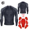 Giacca Morbida Corazzata da Motociclista Uomo Estiva CE Livello 2 Abbigliamento Body Armor Moto Protezione Motocross Maschile Equipaggiamento Protettivo da Equitazione