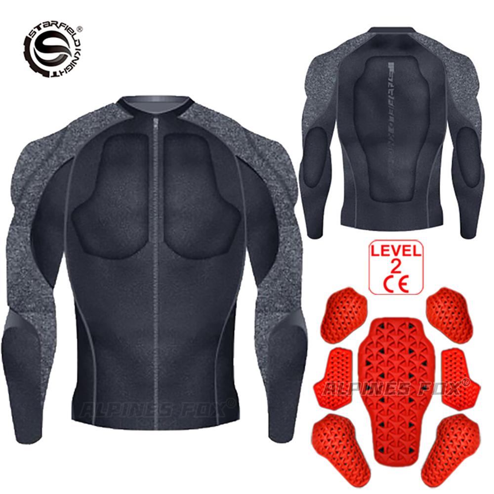Giacca Morbida Corazzata da Motociclista Uomo Estiva CE Livello 2 Abbigliamento Body Armor Moto Protezione Motocross Maschile Equipaggiamento Protettivo da Equitazione