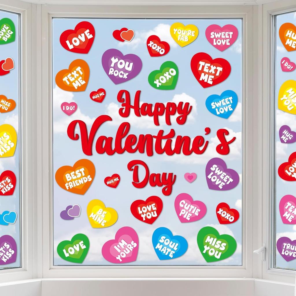 gisgfim Chinese New Year Window Clings Decoration Lunar New Year Stickers 2025 Chinese New Year Red Lantern Decals Spring Festival Decor for Window