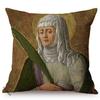 Classic Renaissance Oil Painting Art Throw Pillow Case Europe Vintage Elegant Lady Woman Portrait Sofa Decoration Cushion Cover