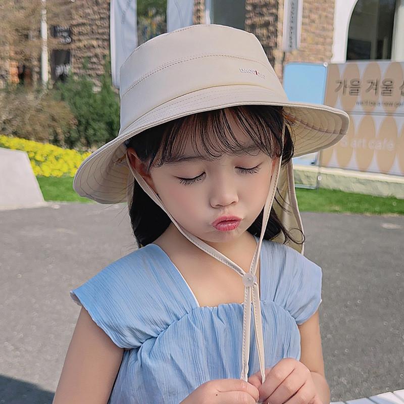 Kinder UV-Schutzhut mit breiter Krempe und weichem Stoff für den Strandurlaub